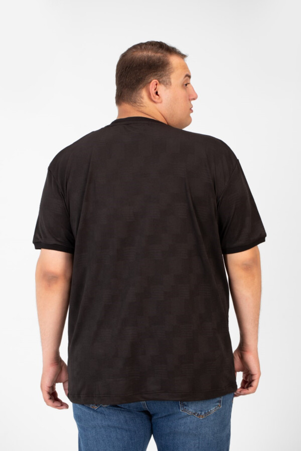 تيشرت بيج سايز رجالي توميتو بأكمام قصيرة مع ياقة دائرية عالي الجودة