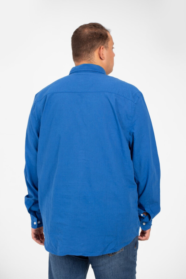 Men's Big Size Basic Long Sleeves Shirt In Basic Summer Colors