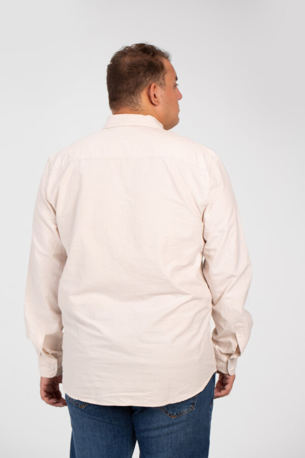 Men's Basic Big Size Shirt with Long Sleeves And Basic Details