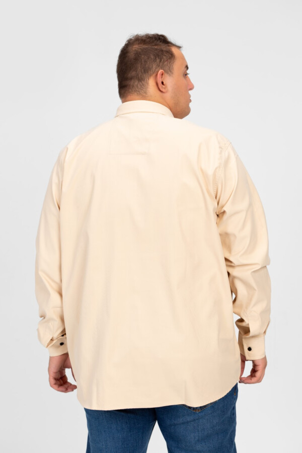 Men's Big Size Basic Tomato Long Sleeve Shirt