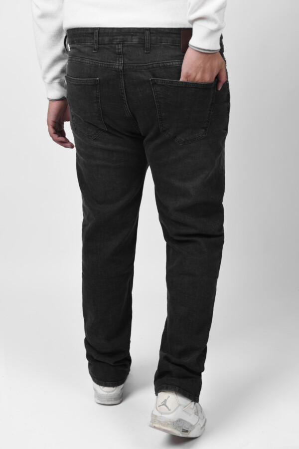 Men's Big Size Regular Fit Basic Five Pockets Straight Legs Jeans Pants