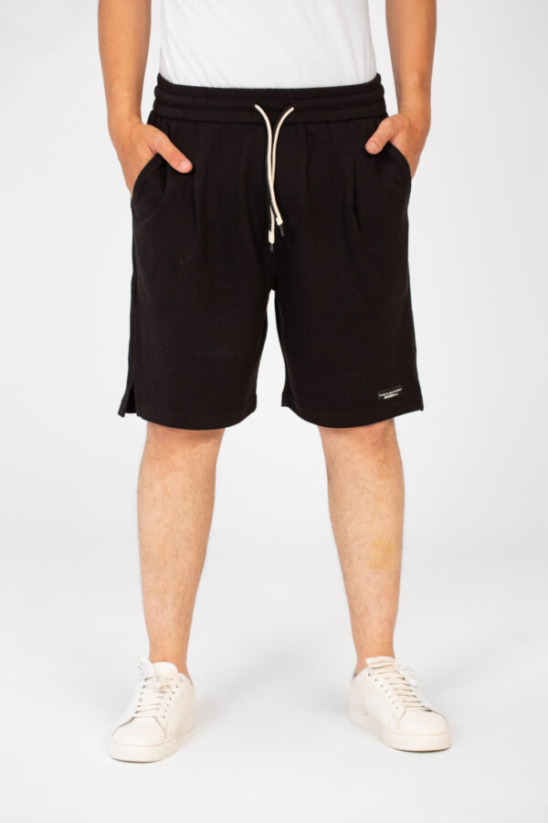 Men's Tomato Melton Short With Elastic Waistband And Pockets