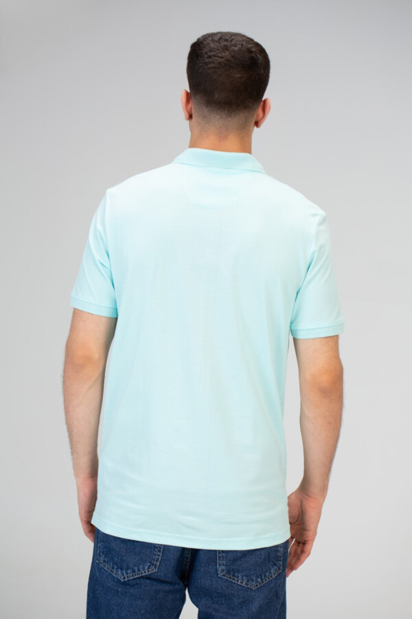 تيشيرت رجالي بولو سليم فيت نص كم بطباعة أمامية