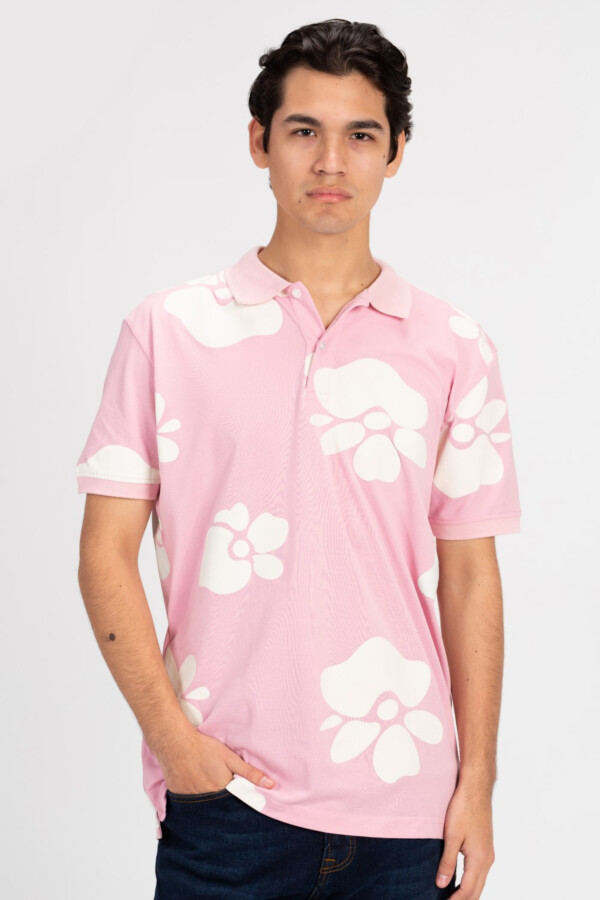 Men's Slim Fit Half Sleeve Printed Polo T-Shirt