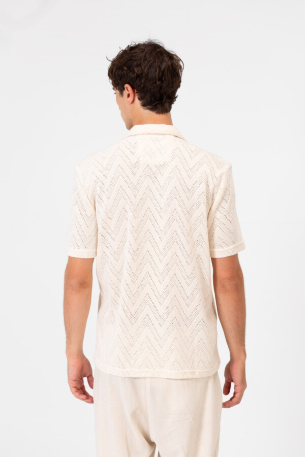 قميص نصف أكمام رجالي شبكي سليم فيت بألوان صيفية عصرية