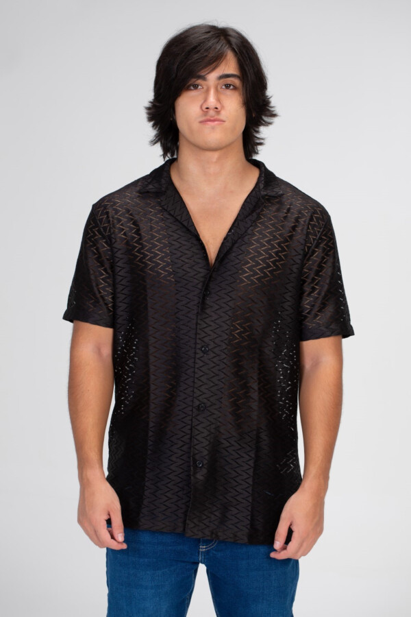 Men's Half Sleeve Slim Fit Shirt With A Unique Cut