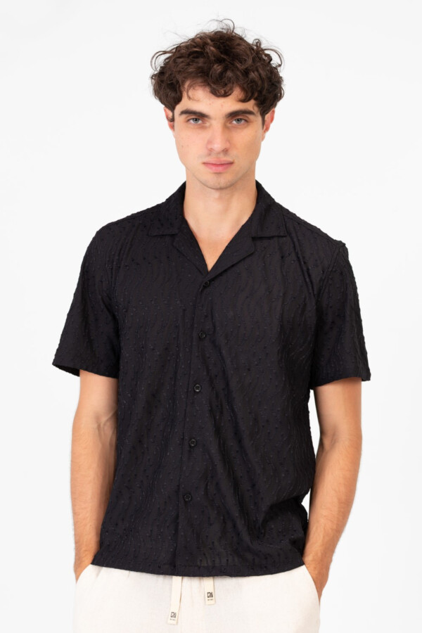 قميص نصف أكمام رجالي سليم فيت بخامة عملية مريحة