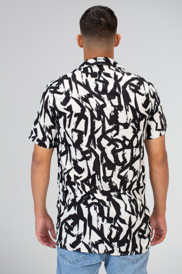 Mens Half Sleeved Jakar Printed Slim Fit Shirt Cotton Viscose