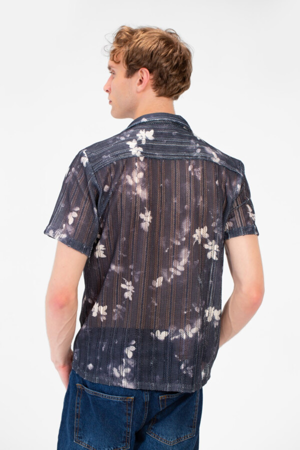 Men's Slim Fit Jakar Half Sleeve Mesh Shirt