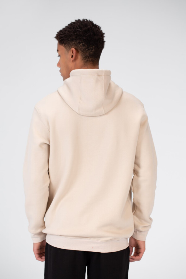 Men's Melton Sweatshirt With Front Print And A Hoodie Cut