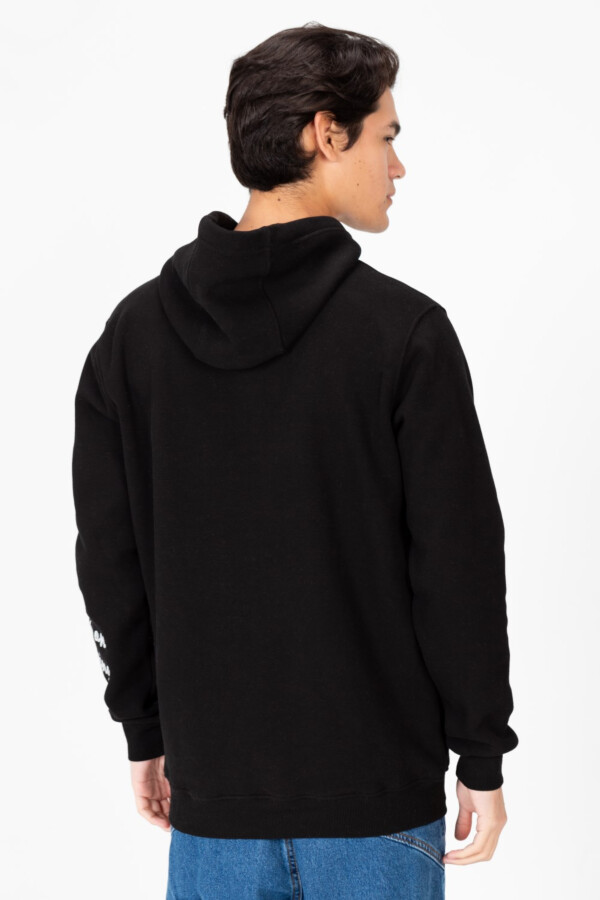 سويت شيرت هودي رجالي بطبعة أمامية وجيب كنجارو