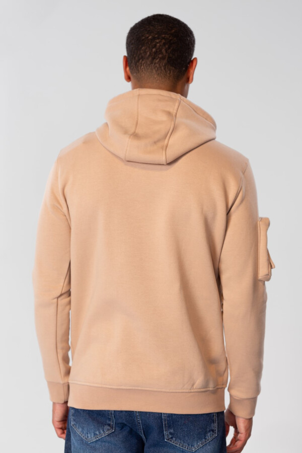 Men's Slim Fit Hood Sweatshirt With Shoulder Pocket