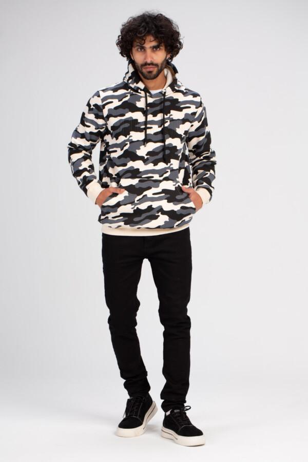 Men's Army Hoodie Padded Hooded Sweatshirt Camouflage