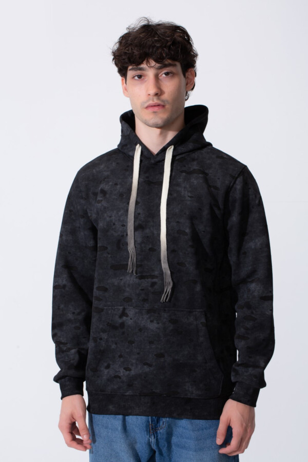Men's Slim Fit Washed Hoodie Sweatshirt With A Front Kangaroo Pocket