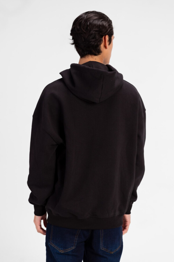 Men's Oversized Hood Sweatshirt With Front Print