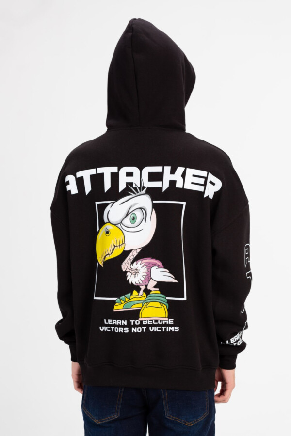 سويت شيرت رجالي مطبوع اوفر سايز بزنط