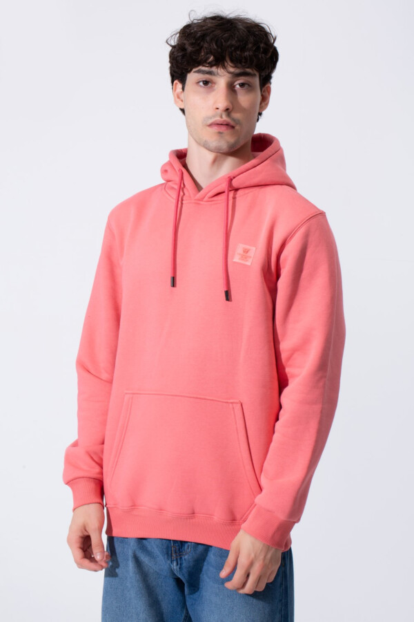 Men's Tomato Basic Slim Fit Milton Hoodie Sweatshirt With Front Pocket And Long Sleeves