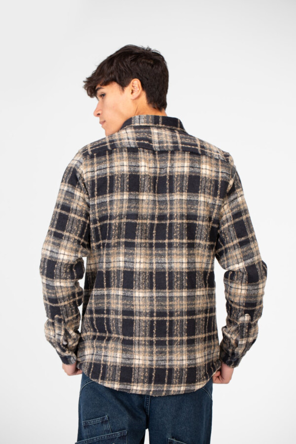 Men's Winter Fur Padded Shirt With Front Pockets