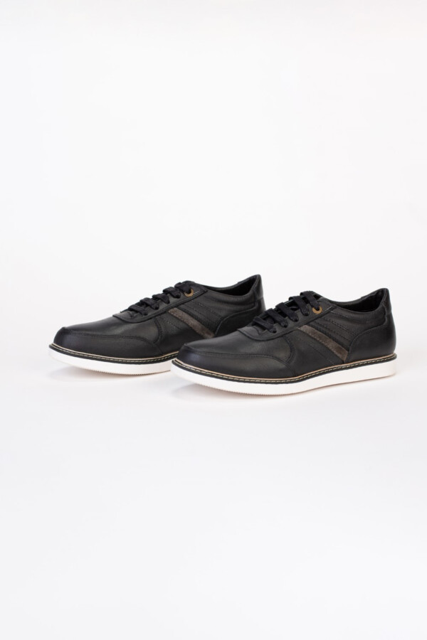 حذاء رجالي جلد بجزء شمواه ملائم للتلبيس اليومي