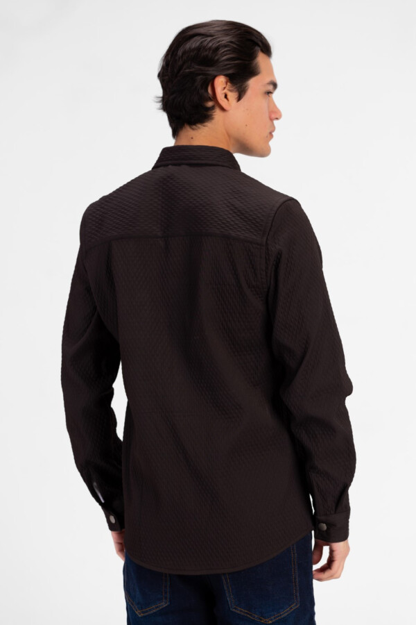 Men's Slim Fit Velvet Front Button Shirt