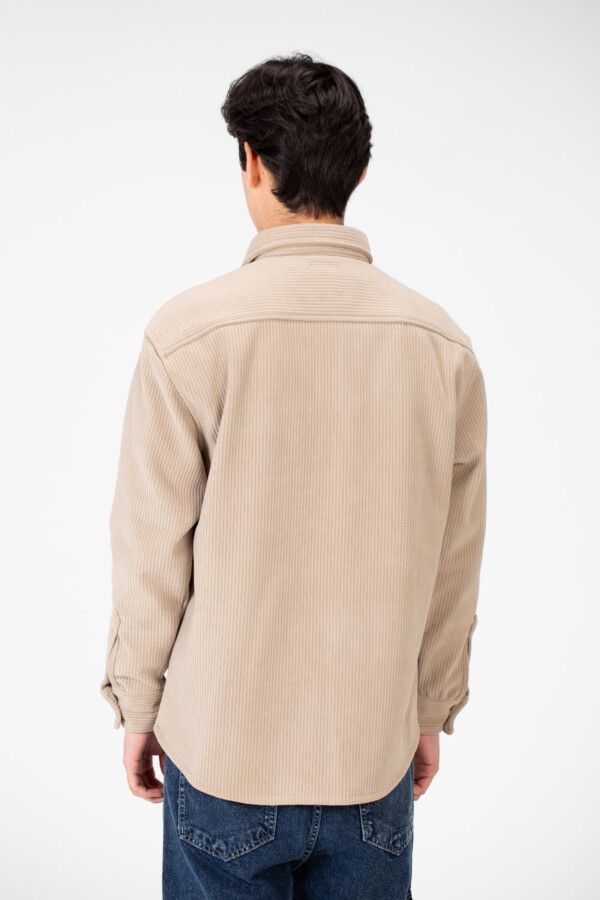 Men's Basic Winter Shirt In Practical and Comfortable Velvet Material