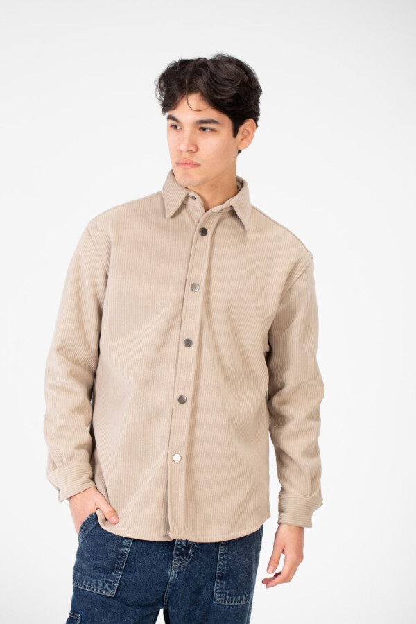 Men's Basic Winter Shirt In Practical and Comfortable Velvet Material