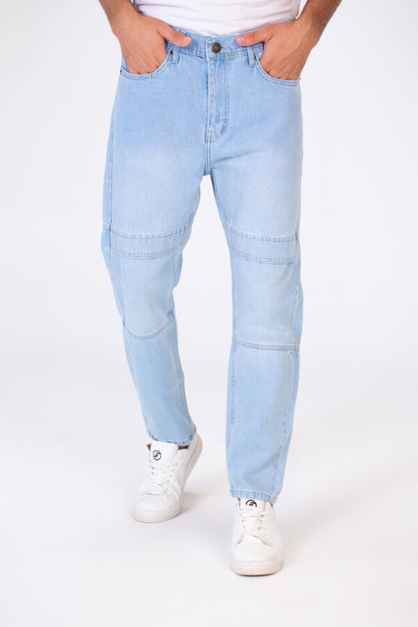 Men's Wide Leg Jeans Pants With Five Pockets And A Button Front Modern Cut