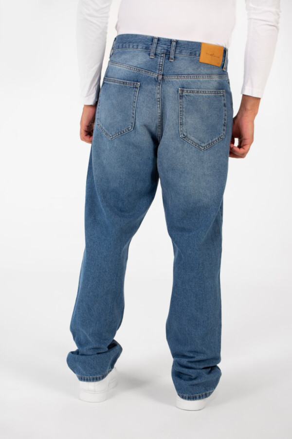 Men's Tomato Wide Leg Modern Design Five Pocket Jeans Pants