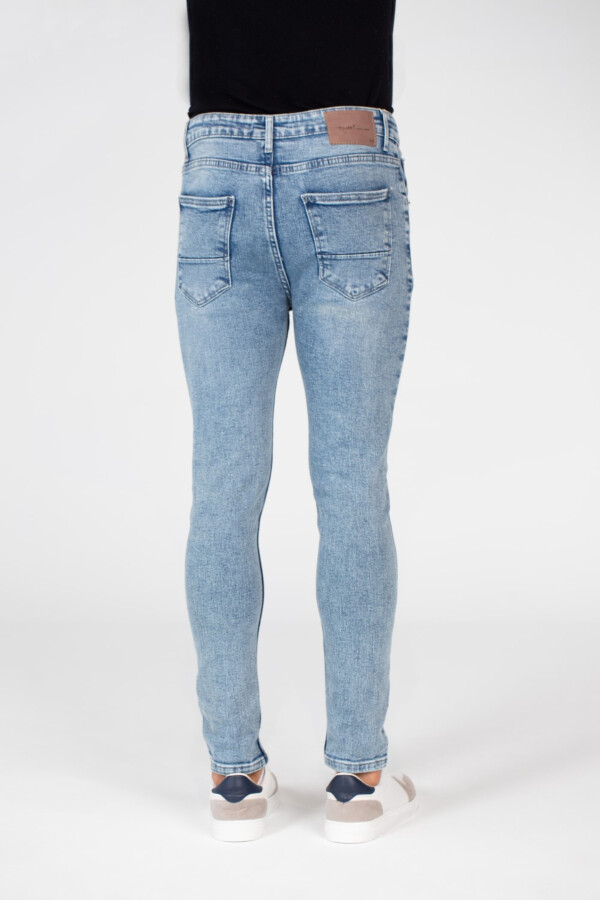 Men's Super Skinny Used Jeans Pants With Badge Tomato On The Back