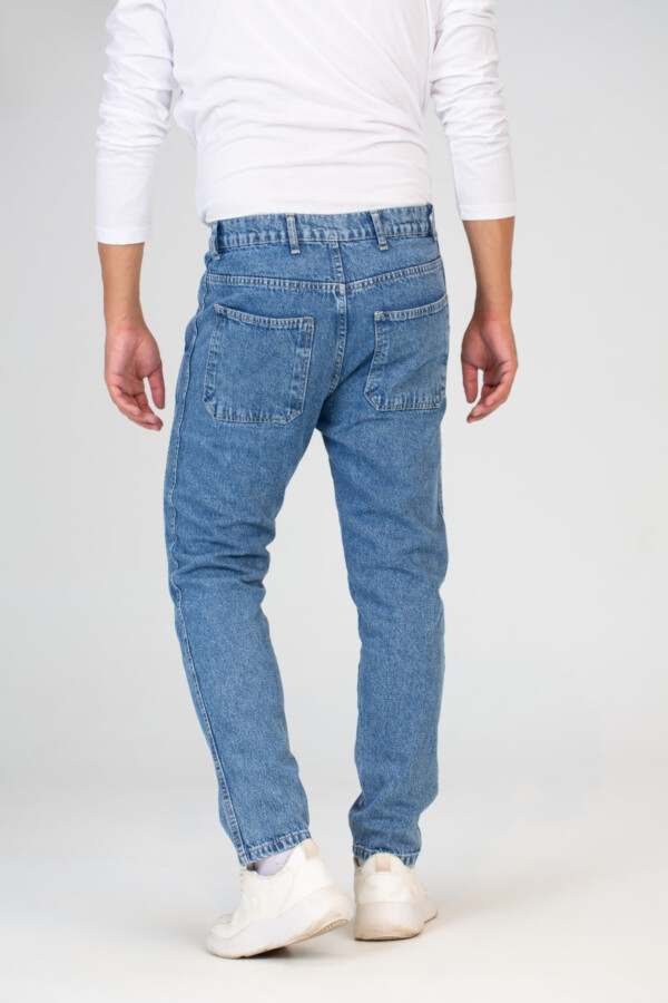 Mens Wide Leg Jeans With A Comfortable Fit And A High Waist