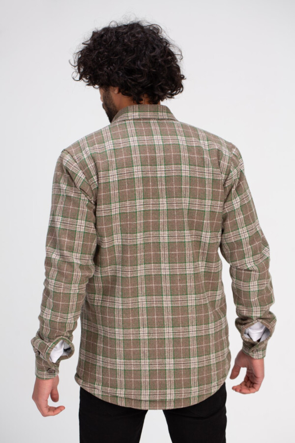 Men's Checked Regular Fit Front Pockets Padded Shirt