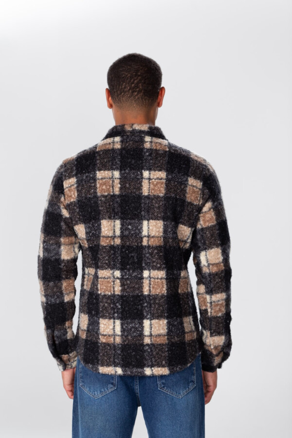 Men's Checked Shirt With Buttons And Front Pockets 1