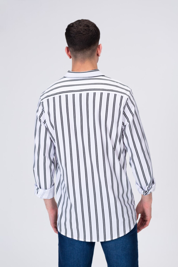 Mens Striped Classic Regular Fit Shirt