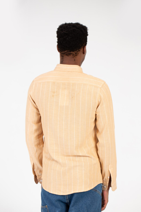 Men's Summer Striped Slim Fit Poplin Shirt