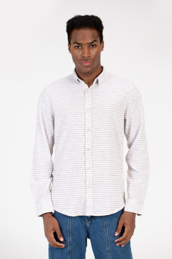 Men's Slim Fit Striped Shirt