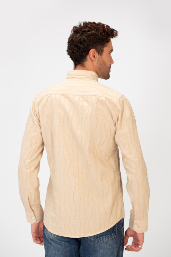 Men's Long Sleeved Striped Slim Fit Shirt In A Comfortable Practical Fit