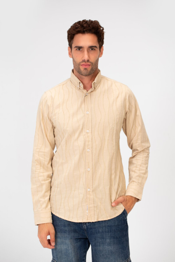 Men's Long Sleeved Striped Slim Fit Shirt In A Comfortable Practical Fit