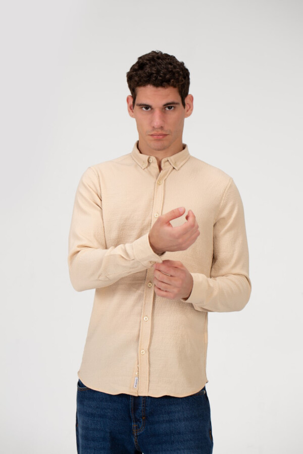 Men's Slim Fit Long Sleeve Basic Shirt
