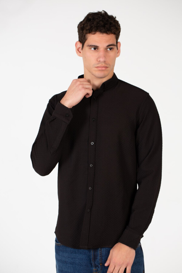 Men's Slim Fit Basic Long Sleeve Shirt