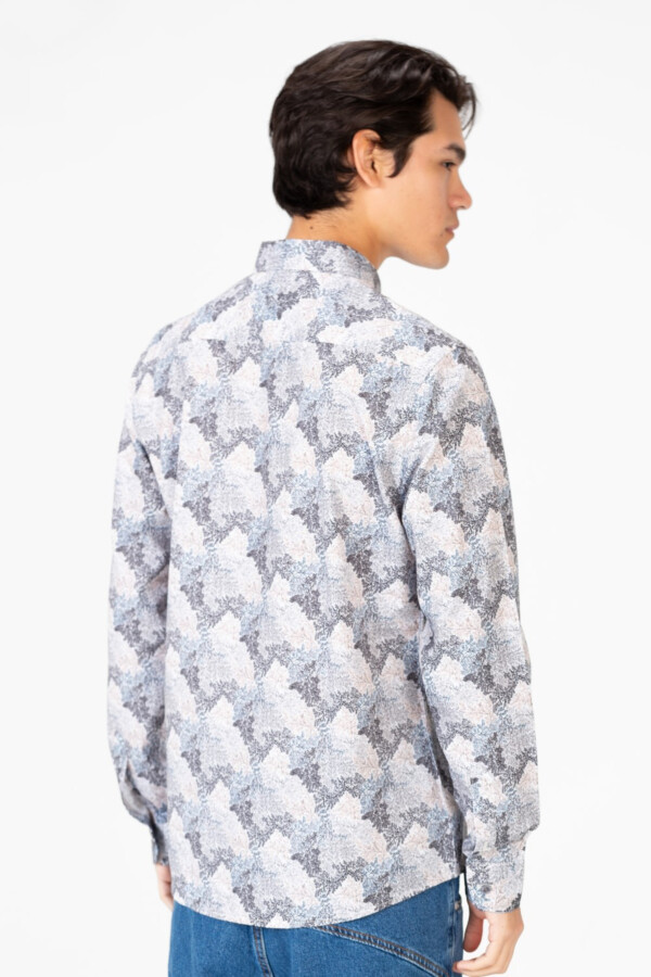 Men's Long Sleeves Slim Fit Poplin Jakar Shirt