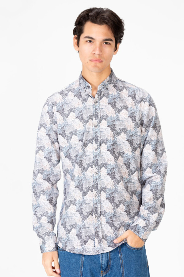 Men's Long Sleeves Slim Fit Poplin Jakar Shirt