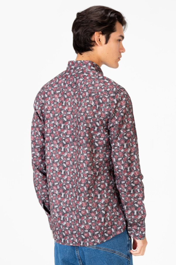 Men's Slim Fit Poplin Long Sleeve Shirt