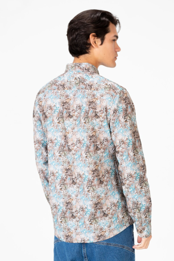 Men's Long Sleeve Slim Fit Jakar Shirt