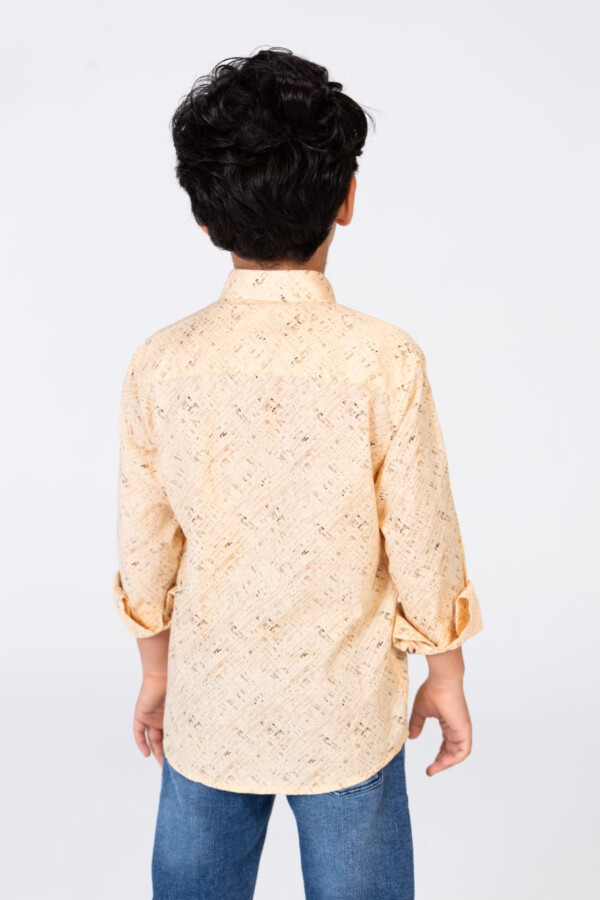 Boys Summer Shirt Printed With Practical Material