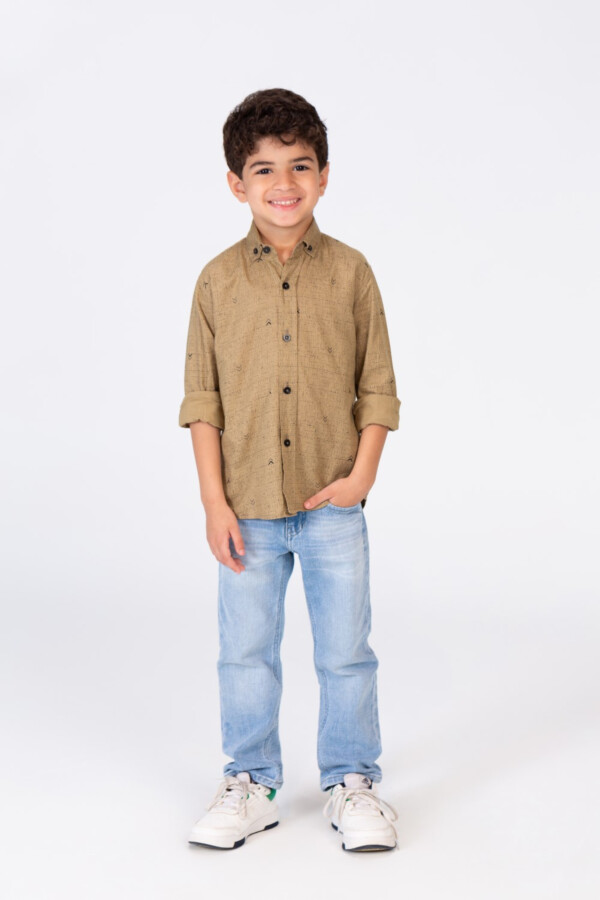 Boys Regular Fit Shirt With A Light Print