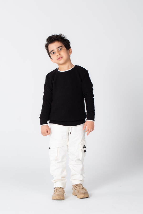 Boy's Basic Crew neck Made Of Soft Pullover