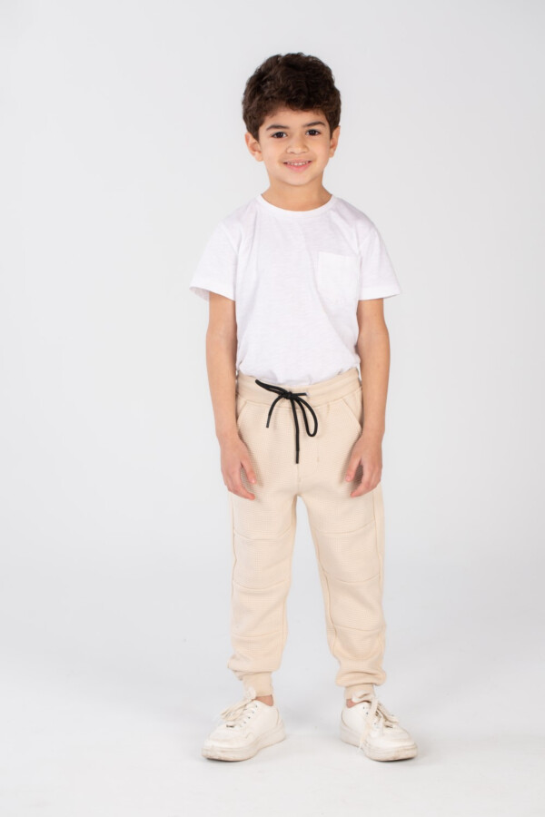 Boy's Slim Fit Sports Unique Cut Basic Baggy Sweatpants