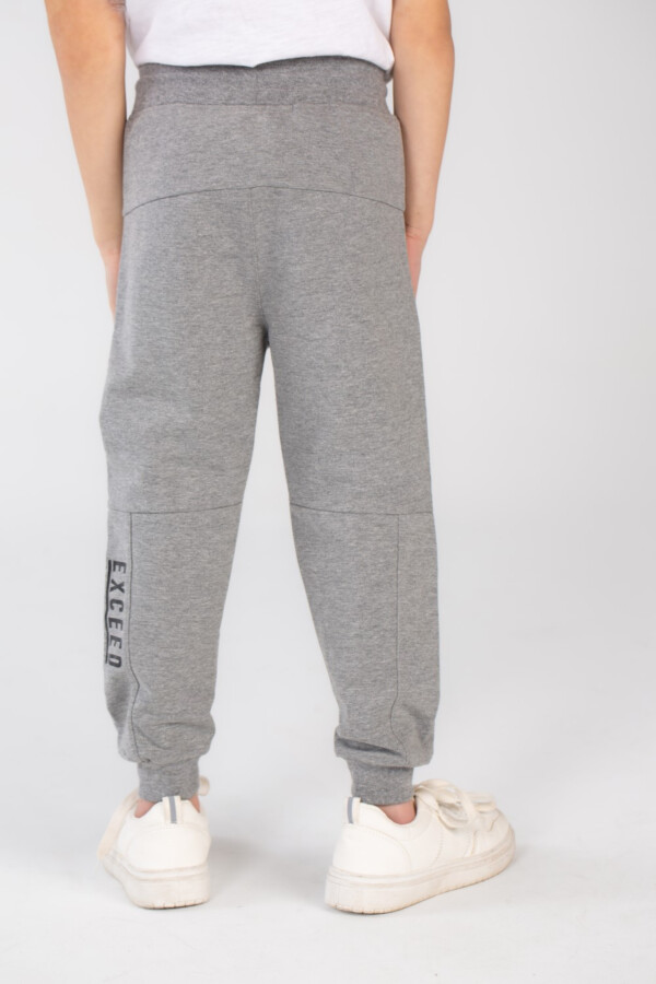 Boy's Side Printed Slim Fit Elasticated Waist Sports Sweatpants