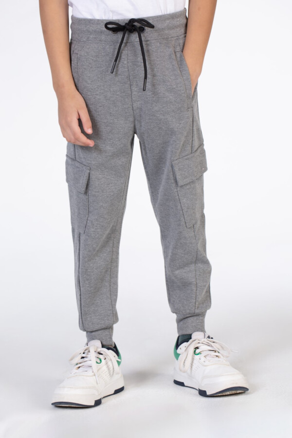Boys Basic Sweatpants With Elastic Waistband And Front And Back Pockets