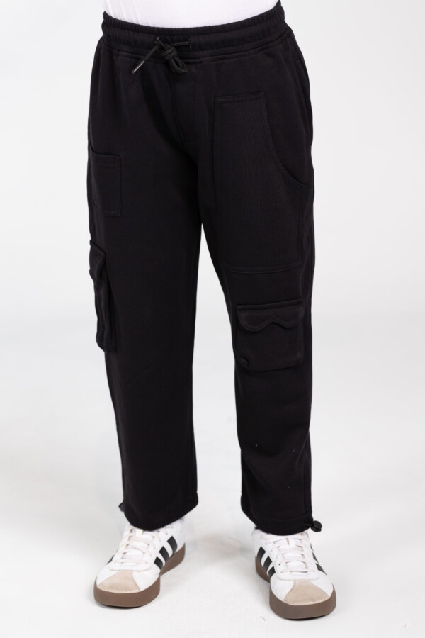 Boy's Sweatpants With A Drawstring And A Unique Cut